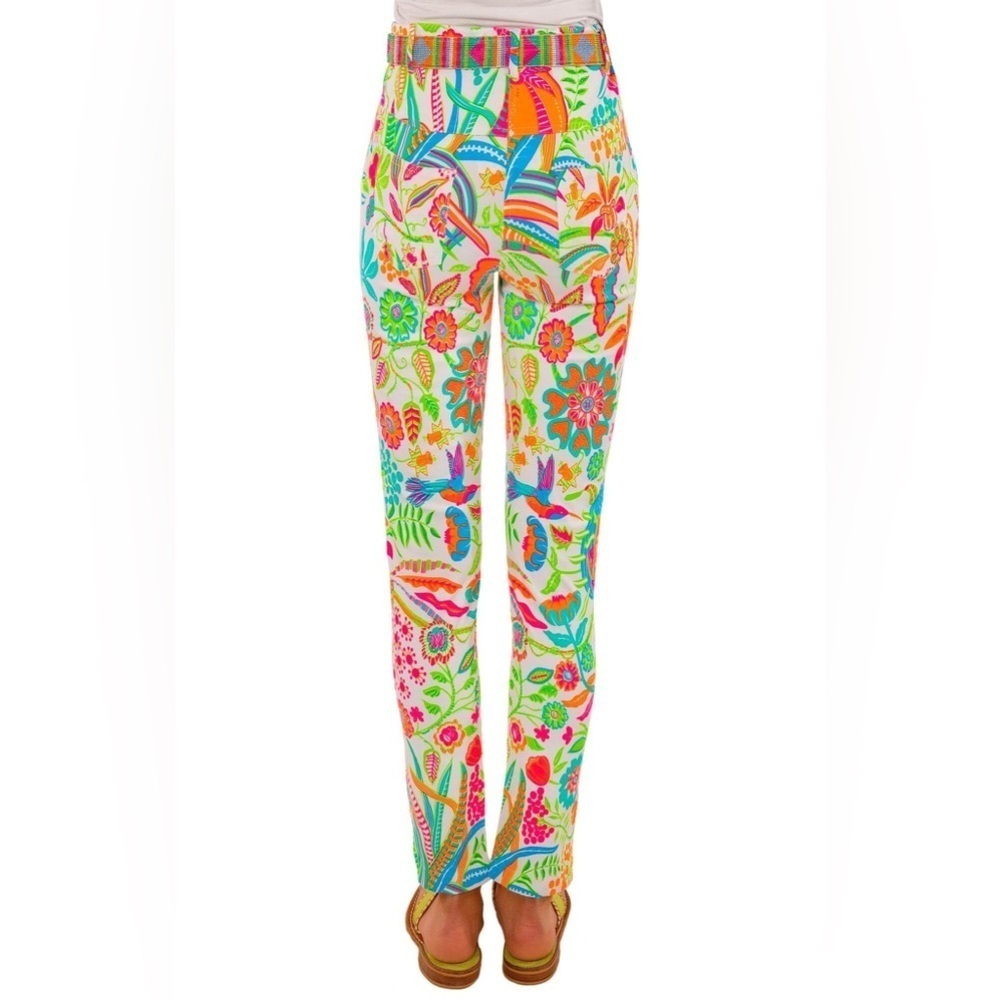 NWT Gretchen Scott Gripe Less Stretch Jeans Animal Kingdom Colorful Size 0/2 - Picture 12 of 13